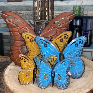 Metal Butterfly 5-Pc Multi-Size Garden or Home Set